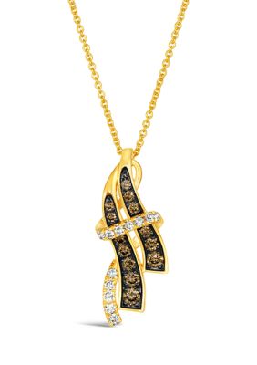 3/8 ct. t.w. Diamond Pendant Necklace in 14K Honey Gold™ 