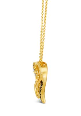 1/3 ct. t.w. Diamond Heart Pendant Necklace in 14K Honey Gold™ 
