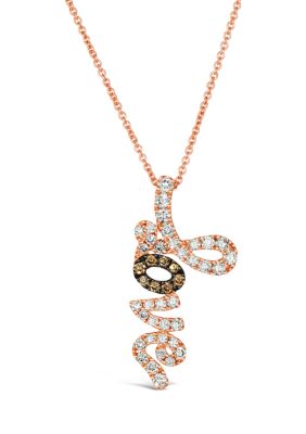 1/2 ct. t.w. Diamond Pendant Necklace in 14K Strawberry Gold® 