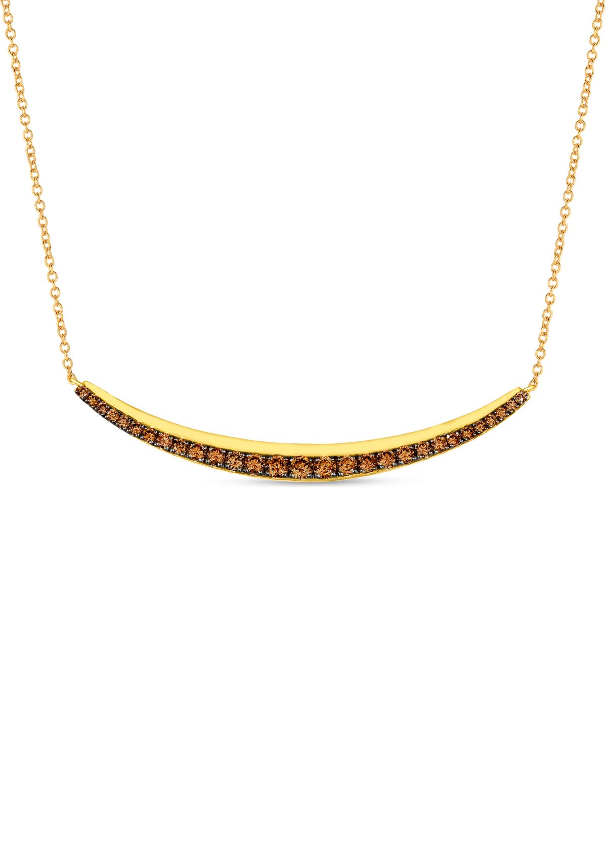 3/4 ct. t.w. Chocolate Diamonds® Necklace in 14K Honey Gold™