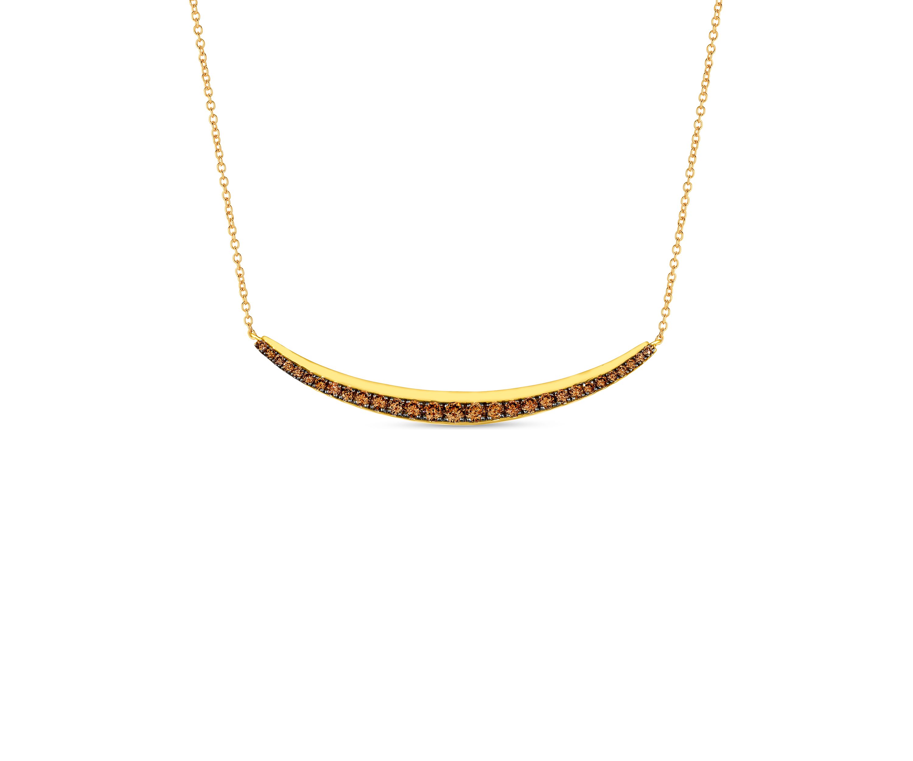 3/4 ct. t.w. Chocolate Diamonds® Necklace in 14K Honey Gold™