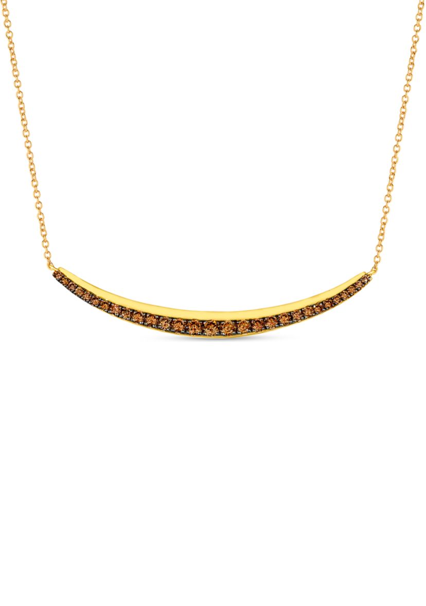 3/4 ct. t.w. Chocolate Diamonds® Necklace in 14K Honey Gold™
