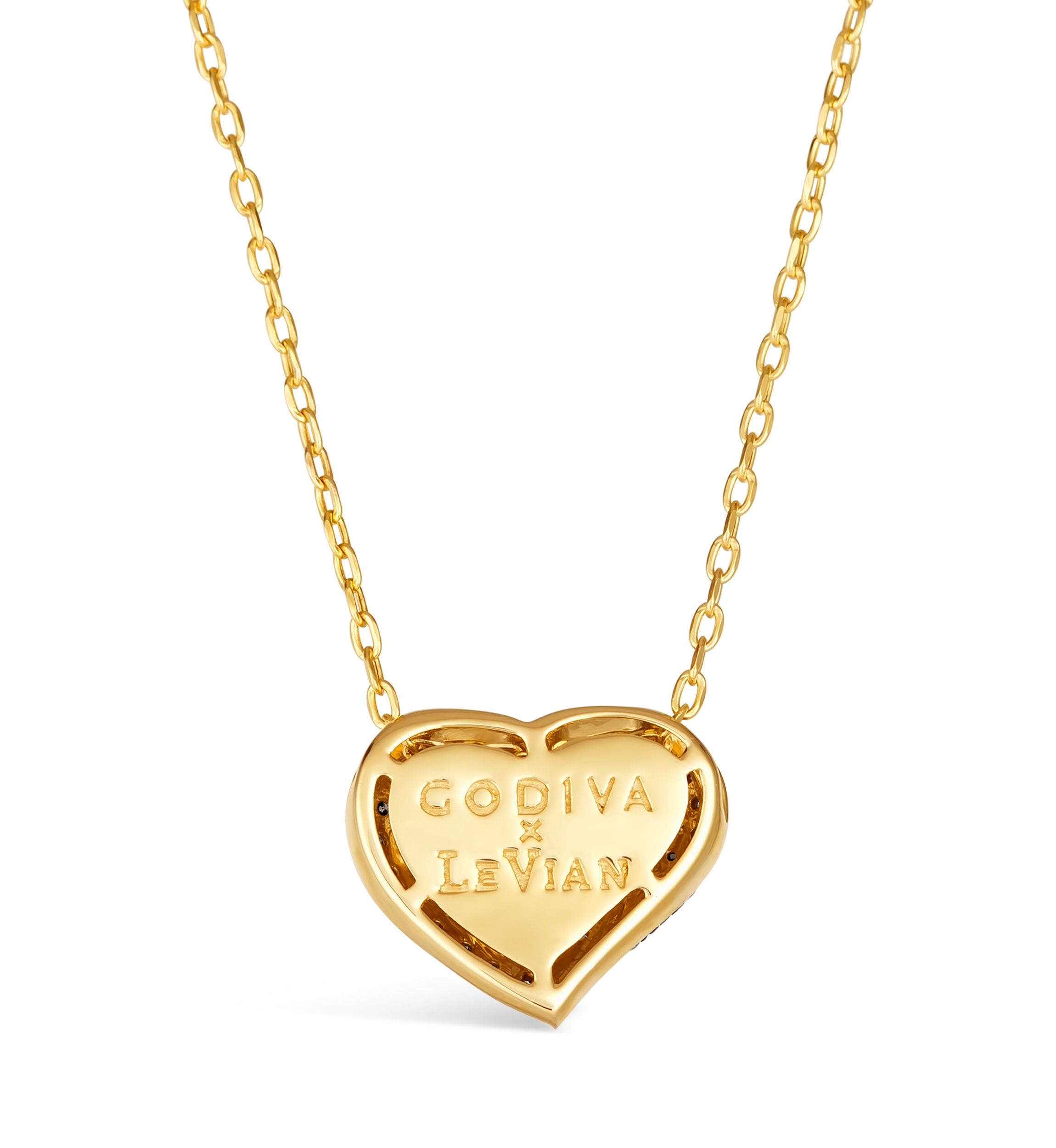 GODIVA X Le Vian® 3/4 ct. t.w. Chocolate Diamond Heart Pendant Necklace in 14K Honey Gold