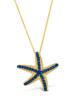 Le Vian Starfish Pendant Necklace featuring 1/2 ct. t.w. Blueberry Sapphireâ¢ in 14K Honey Gold -  5400455TSNP37