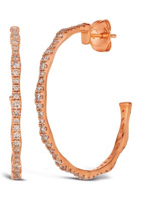 1.04 ct. t.w. Nude Diamonds™ Earrings set in 14K Strawberry Gold®