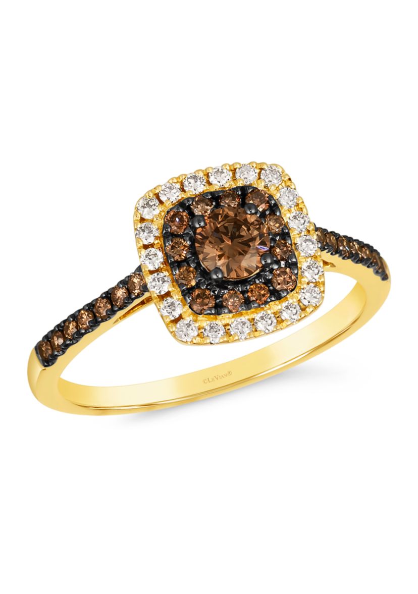  Ring featuring 3/8 ct. t.w. Chocolate Diamonds®, 1/8 ct. t.w. Nude Diamonds™ set in 14K Honey Gold™