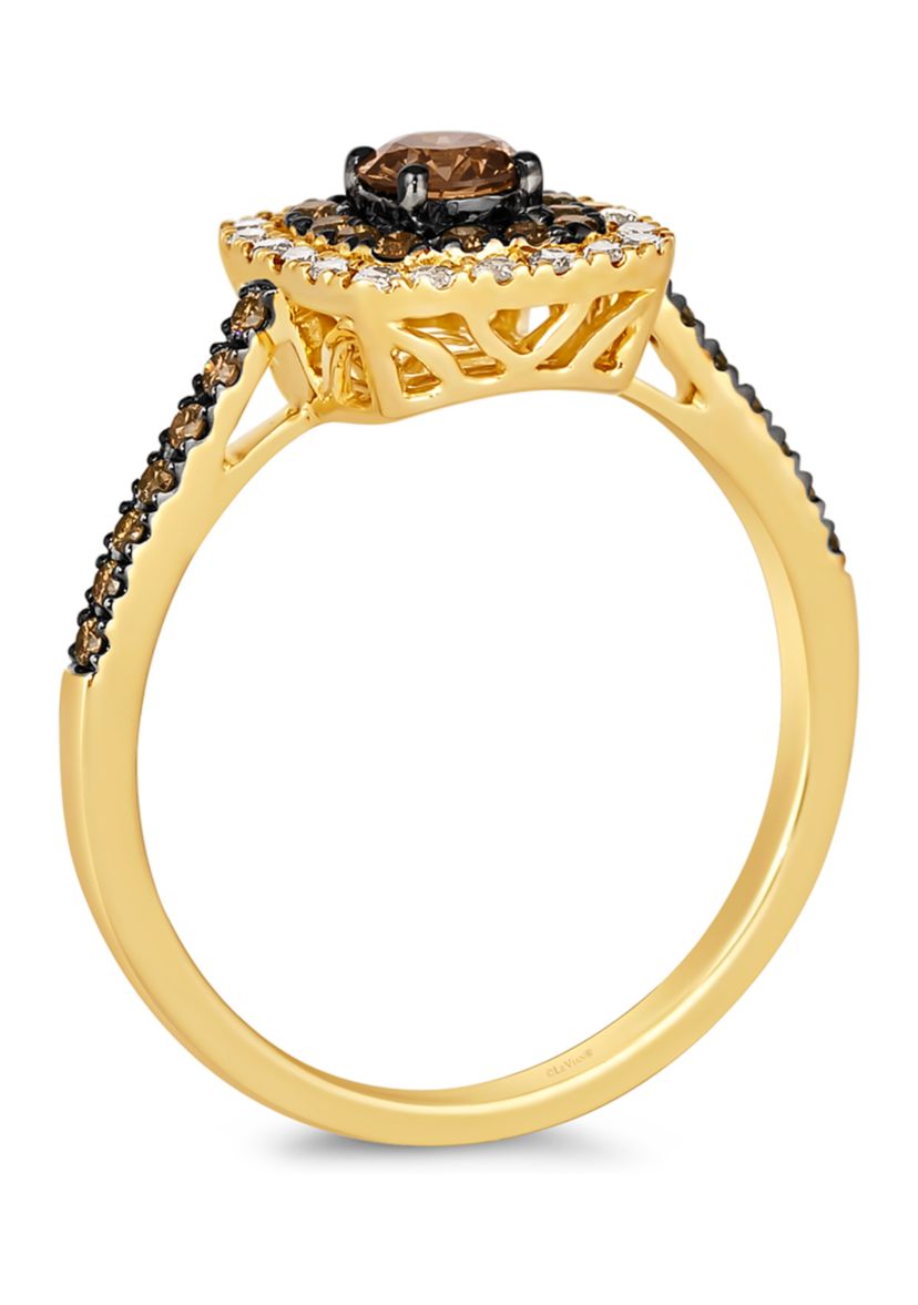  Ring featuring 3/8 ct. t.w. Chocolate Diamonds®, 1/8 ct. t.w. Nude Diamonds™ set in 14K Honey Gold™