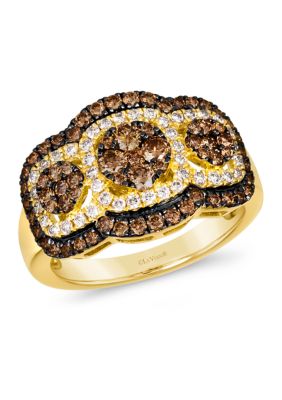 Le Vian 7/8 Ct. T.w. Chocolate Diamonds, 1/3 Ct. T.w. Nude Diamondsâ¢ Ring In 14K Honey Gold