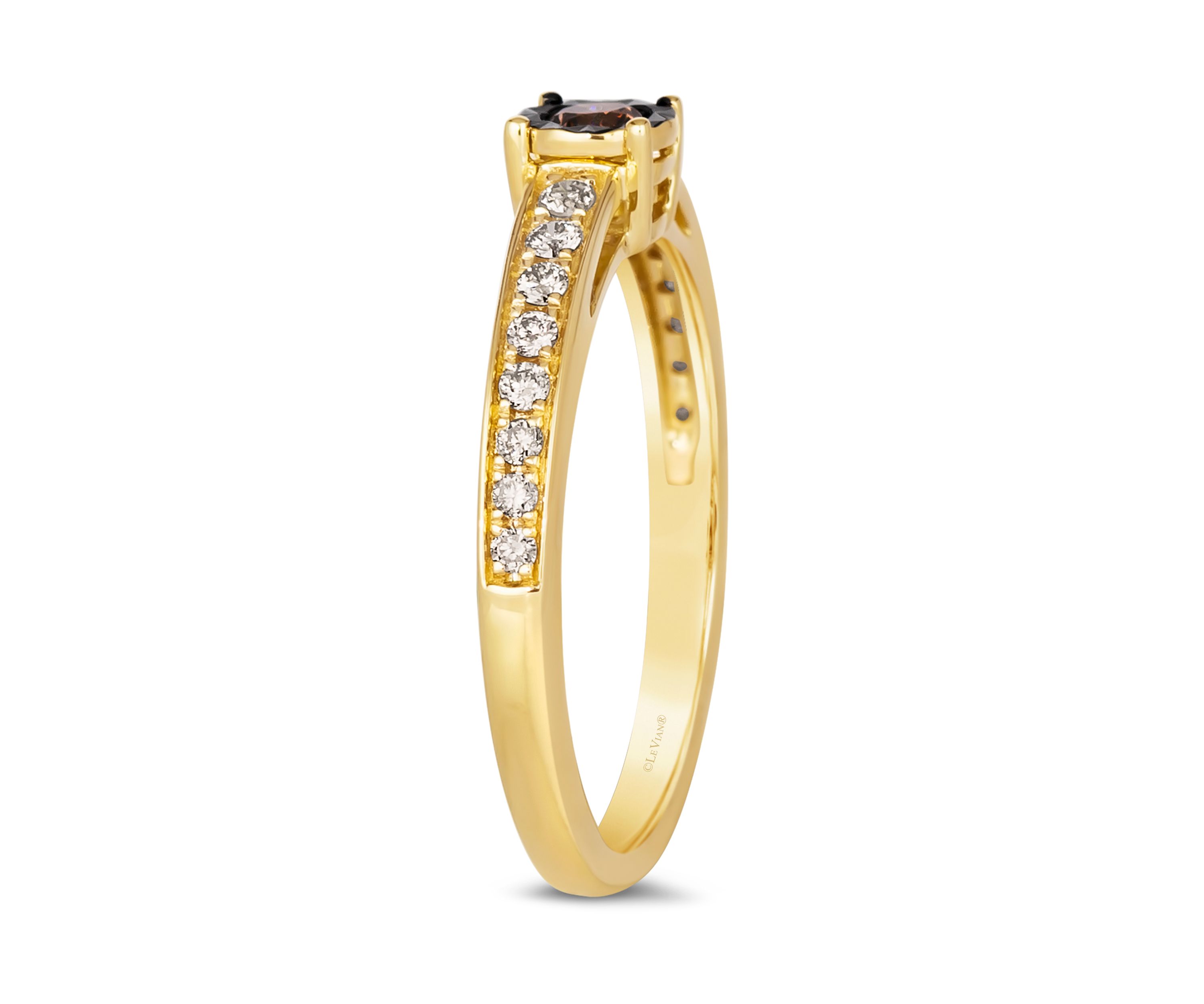 Diamond Illusion 1/3 ct. t.w. Diamond Ring in 14K Honey Gold 