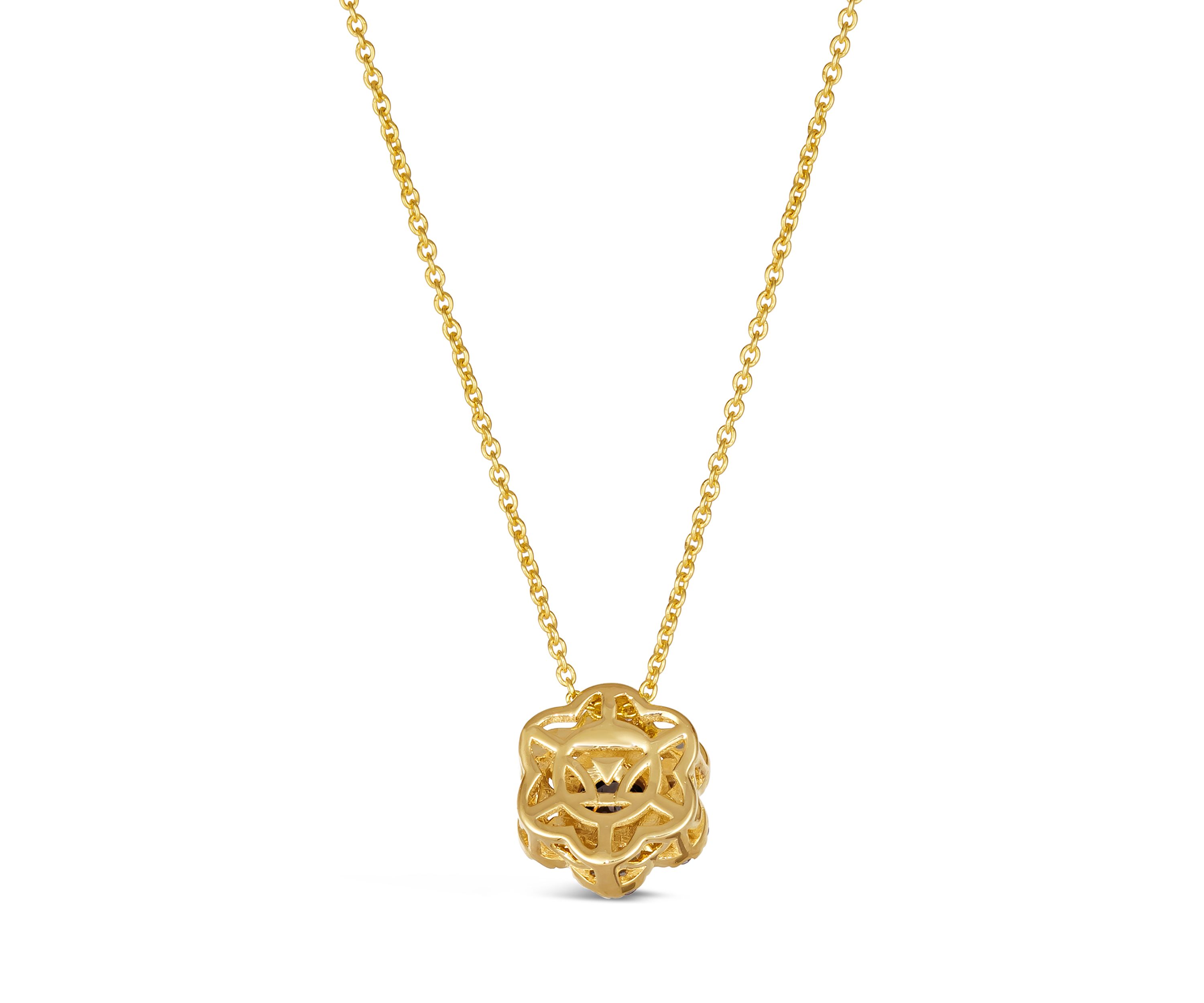 Diamond Illusion 1/5 ct. t.w. Diamond Pendant Necklace in 14K Yellow Gold