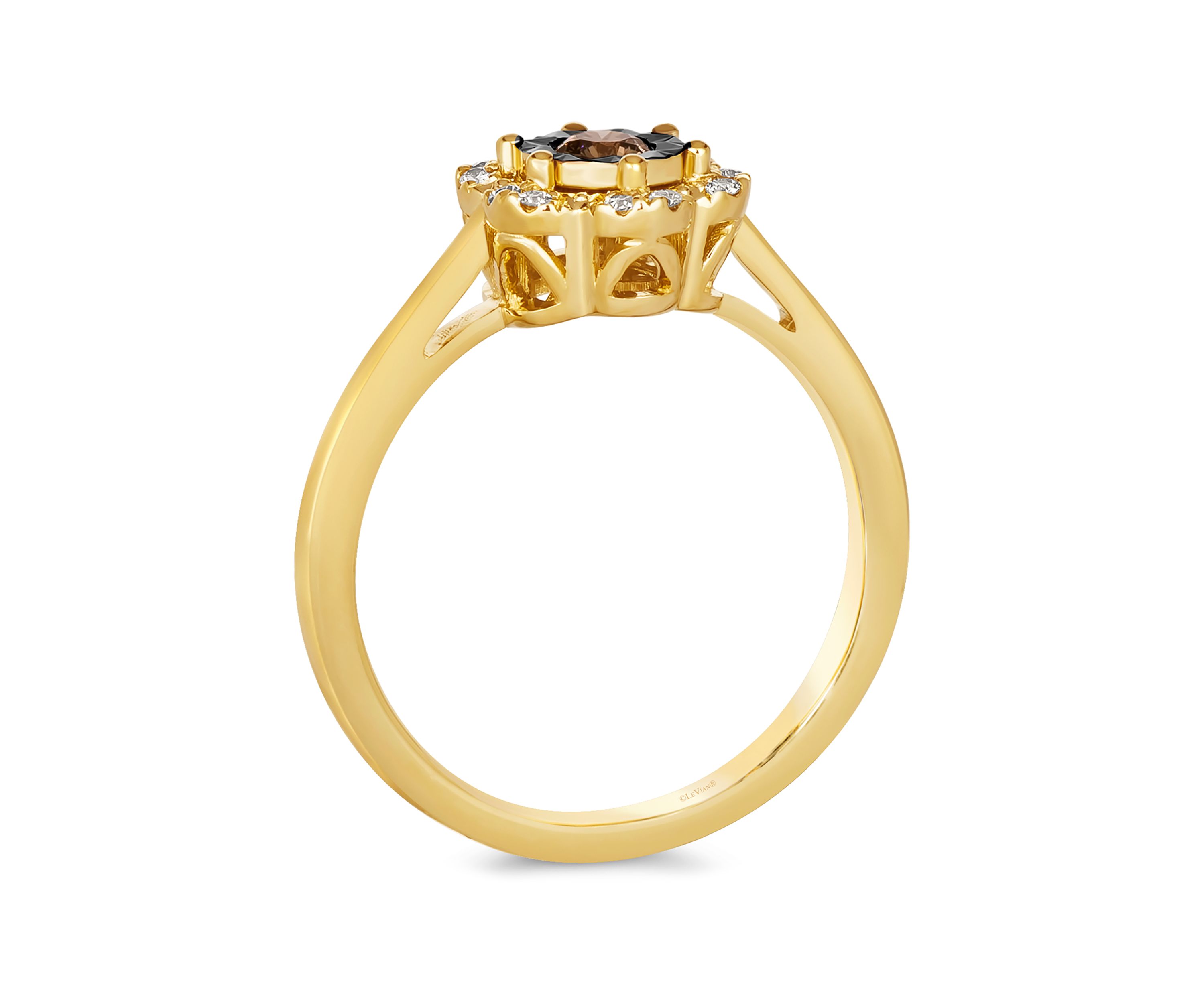 Diamond Illusion 1/5 ct. t.w. Diamond Ring in 14K Yellow Gold