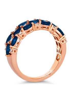 1.33 ct. t.w. Blueberry Sapphire™, 1/4 ct. t.w. Nude Diamonds™ Ring in 14K Strawberry Gold®