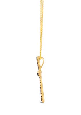 Pendant Necklace featuring 1/3 ct. t.w. Chocolate Diamonds®, Nude Diamonds™ in 14K Honey Gold™