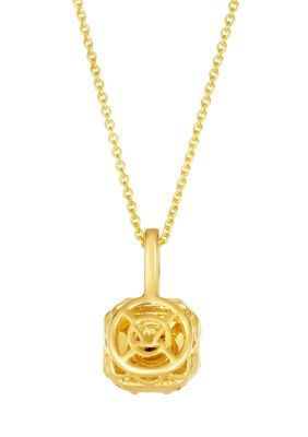 3/8 ct. t.w. Chocolate Diamonds®, 1/10 ct. t.w. Vanilla Diamonds® Chocolatier® Pendant Necklace in 14K Honey Gold™