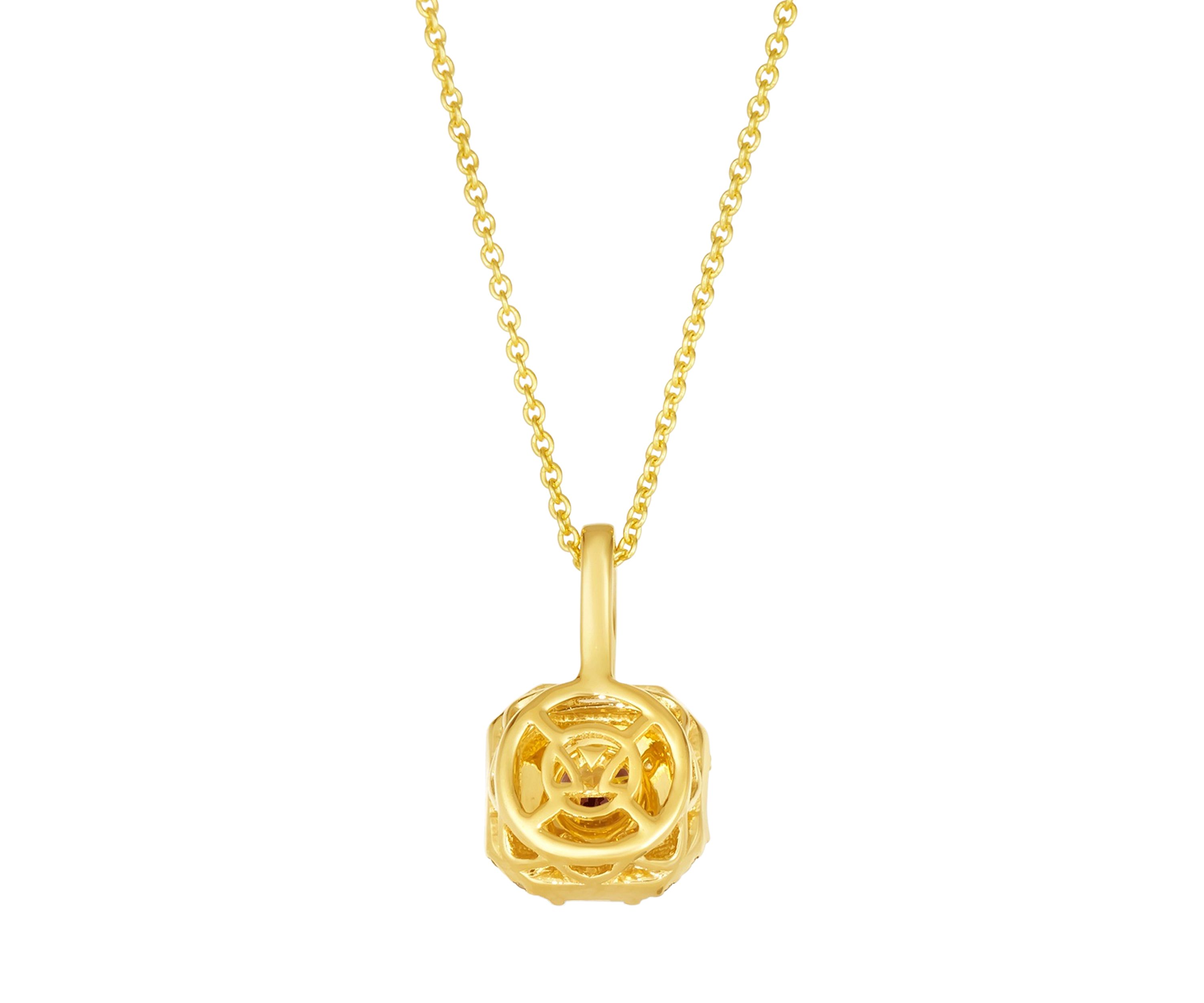 3/8 ct. t.w. Chocolate Diamonds®, 1/10 ct. t.w. Vanilla Diamonds® Chocolatier® Pendant Necklace in 14K Honey Gold™