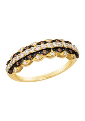 Le Vian 3/8 ct. t.w. Nude Diamondsâ¢, 1/10 ct. t.w. Chocolate Diamonds Ring in 14K Honey Gold -  5400455TSVN47