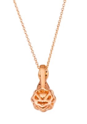 1/4 ct. t.w. Chocolate Diamonds®, 1/5 ct. t.w. Nude Diamonds™ Pendant Necklace in 14K Strawberry Gold®