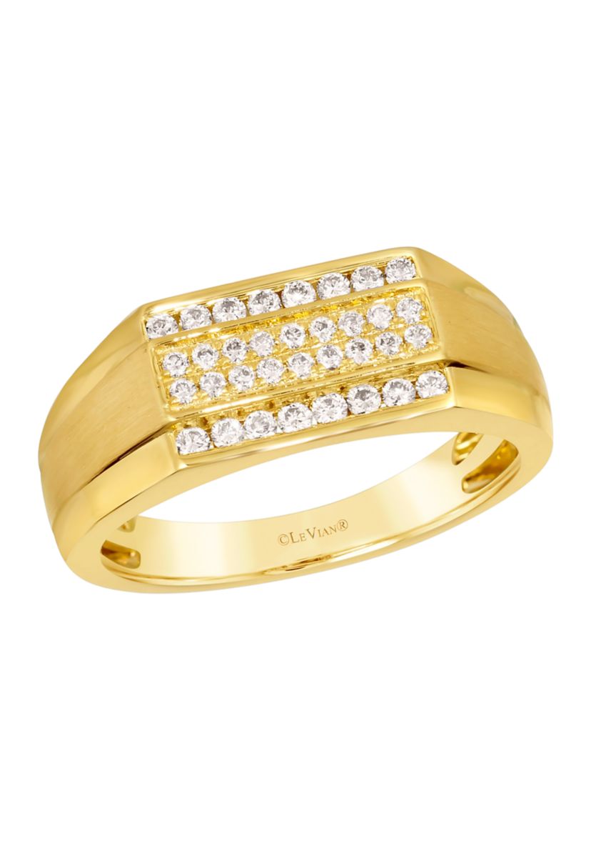 Mens Ring featuring 3/8 ct. t.w. Nude Diamonds™  in 14K Honey Gold™