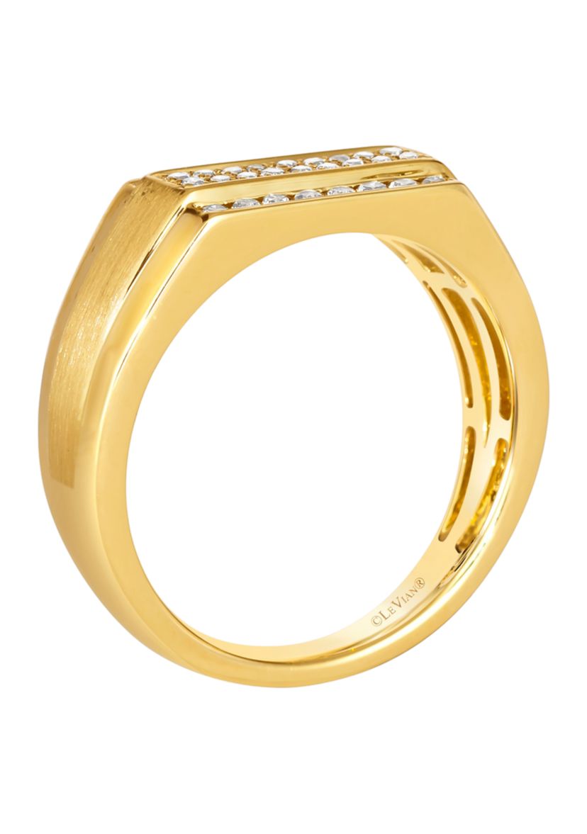 Mens Ring featuring 3/8 ct. t.w. Nude Diamonds™  in 14K Honey Gold™