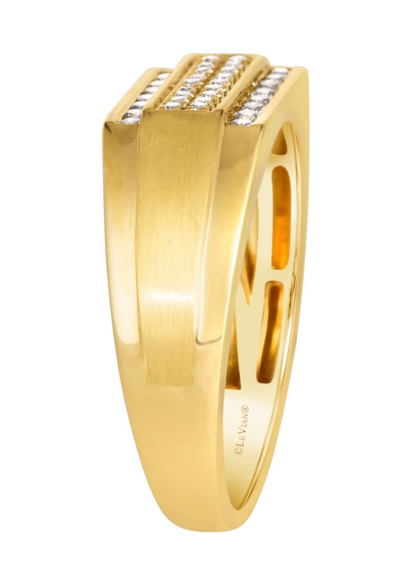Mens Ring featuring 3/8 ct. t.w. Nude Diamonds™  in 14K Honey Gold™