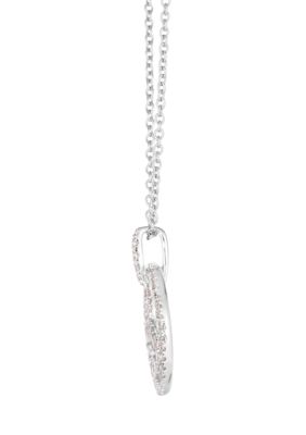 3/4 ct. t.w. Vanilla Diamonds® Couture® Circle Pendant Necklace in Platinum