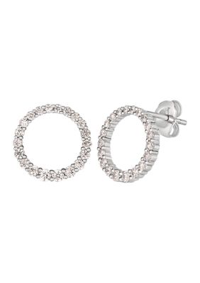 Le Vian 3/4 ct. t.w. Vanilla Diamonds CoutureÂ® Stud Hoop Earrings in Platinum