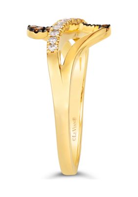 1/10 ct. t.w. Chocolate Diamonds®, 1/6 ct. t.w. Nude Diamonds™ Ring in 14K Honey Gold™