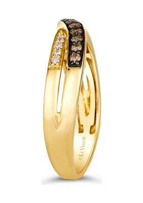  Ring featuring 1/5 ct. t.w. Chocolate Diamonds®, 1/20 ct. t.w. Nude Diamonds™ set in 14K Honey Gold™