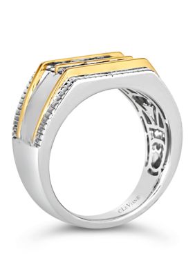 1/4 ct. t.w. Chocolate Diamonds® Chocolatier® Ring in Two Tone Gold