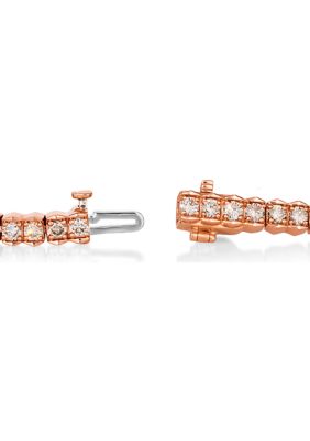 3 ct. t.w. Chocolate Ombré Diamonds® Ombré Bracelet set in 14K Strawberry Gold®