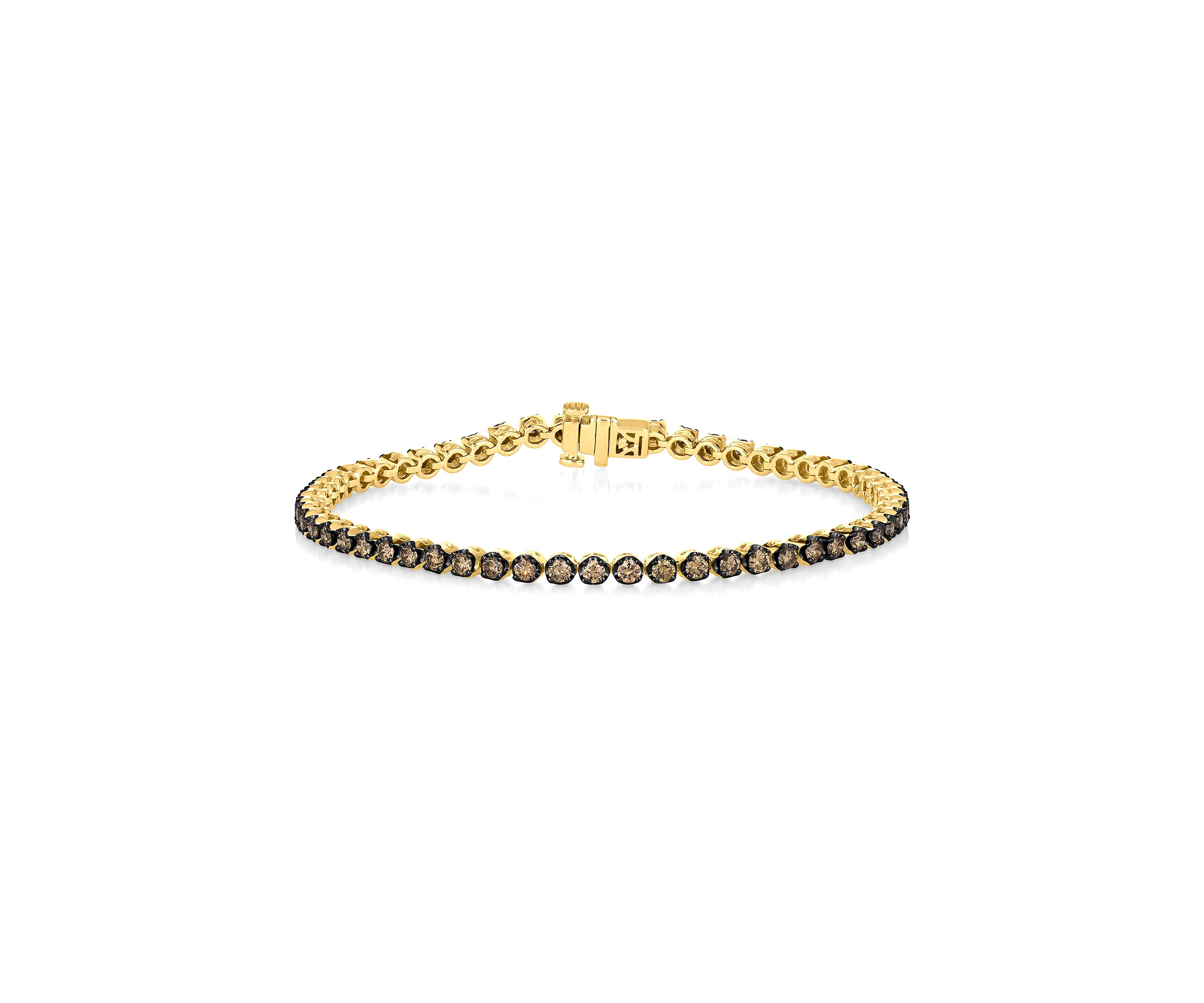 2.5 ct. t.w. Chocolate Diamonds® Chocolatier® Bracelet set in 14K Honey Gold™