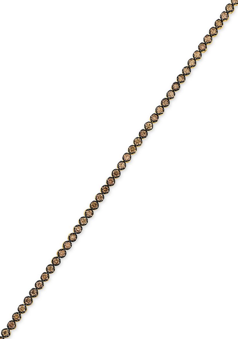2.5 ct. t.w. Chocolate Diamonds® Chocolatier® Bracelet set in 14K Honey Gold™