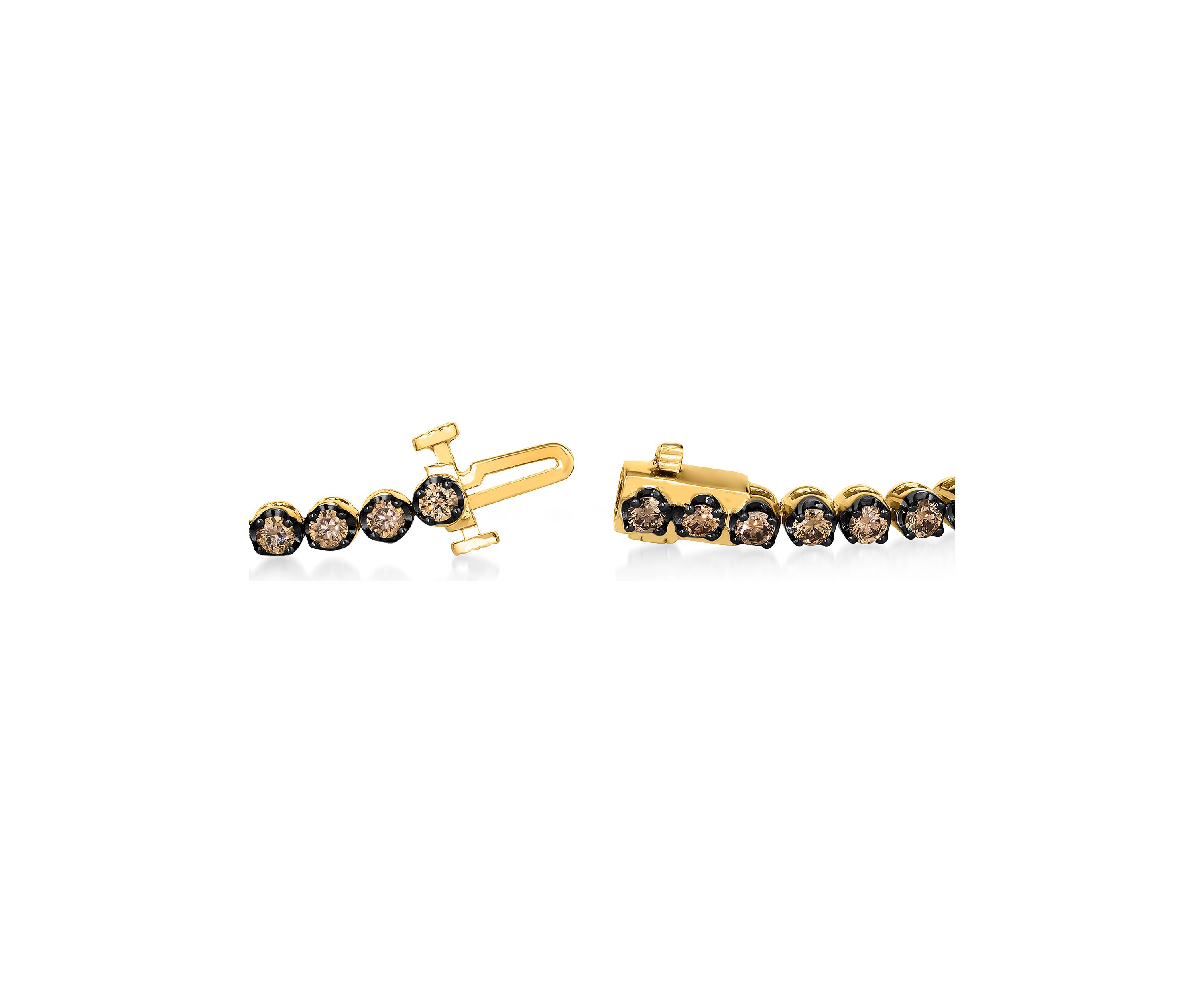 2.5 ct. t.w. Chocolate Diamonds® Chocolatier® Bracelet set in 14K Honey Gold™