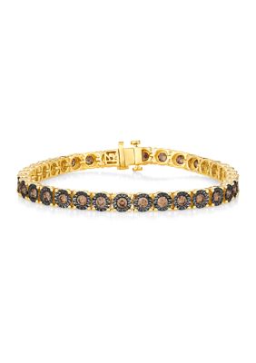 3 ct. t.w. Chocolate Diamonds® Chocolatier® Bracelet set in 14K Honey Gold™