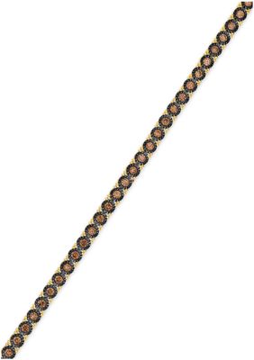 3 ct. t.w. Chocolate Diamonds® Chocolatier® Bracelet set in 14K Honey Gold™