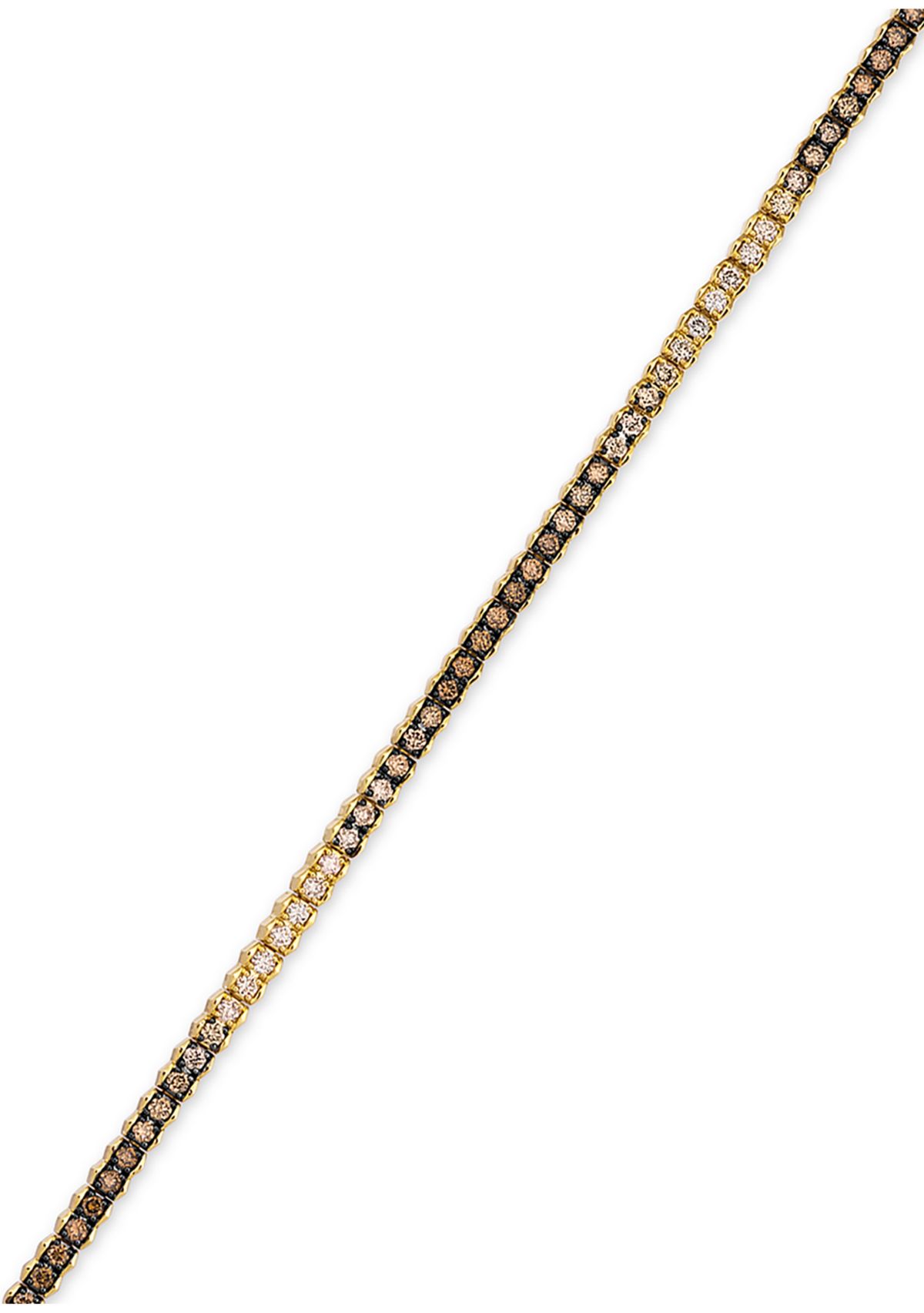2 ct. t.w. Chocolate Ombré Diamonds® Ombré Bracelet set in 14K Honey Gold™