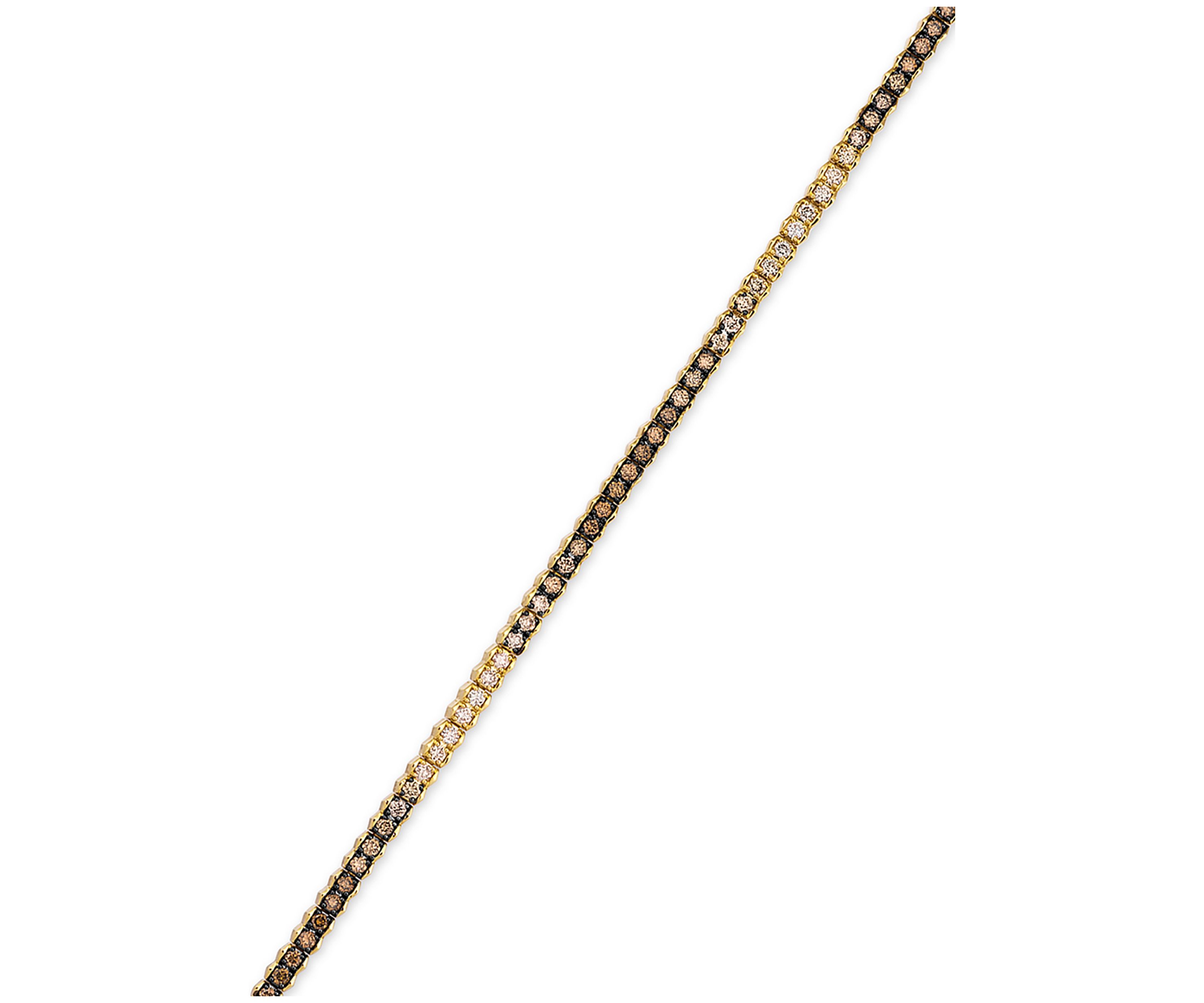 2 ct. t.w. Chocolate Ombré Diamonds® Ombré Bracelet set in 14K Honey Gold™
