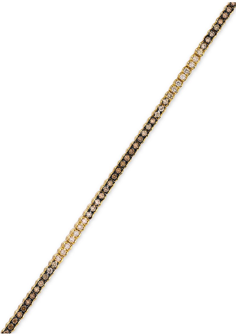 2 ct. t.w. Chocolate Ombré Diamonds® Ombré Bracelet set in 14K Honey Gold™