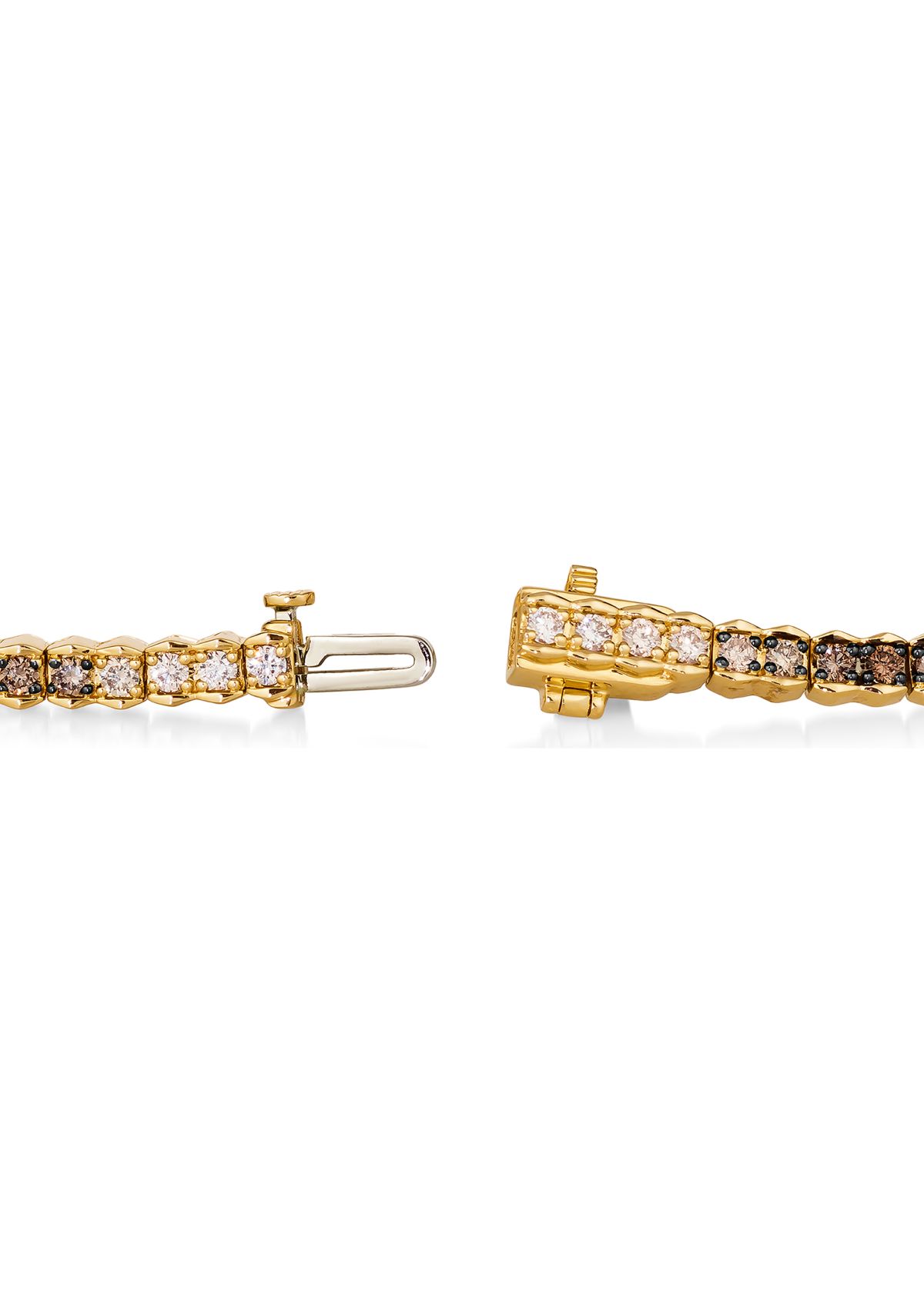 2 ct. t.w. Chocolate Ombré Diamonds® Ombré Bracelet set in 14K Honey Gold™