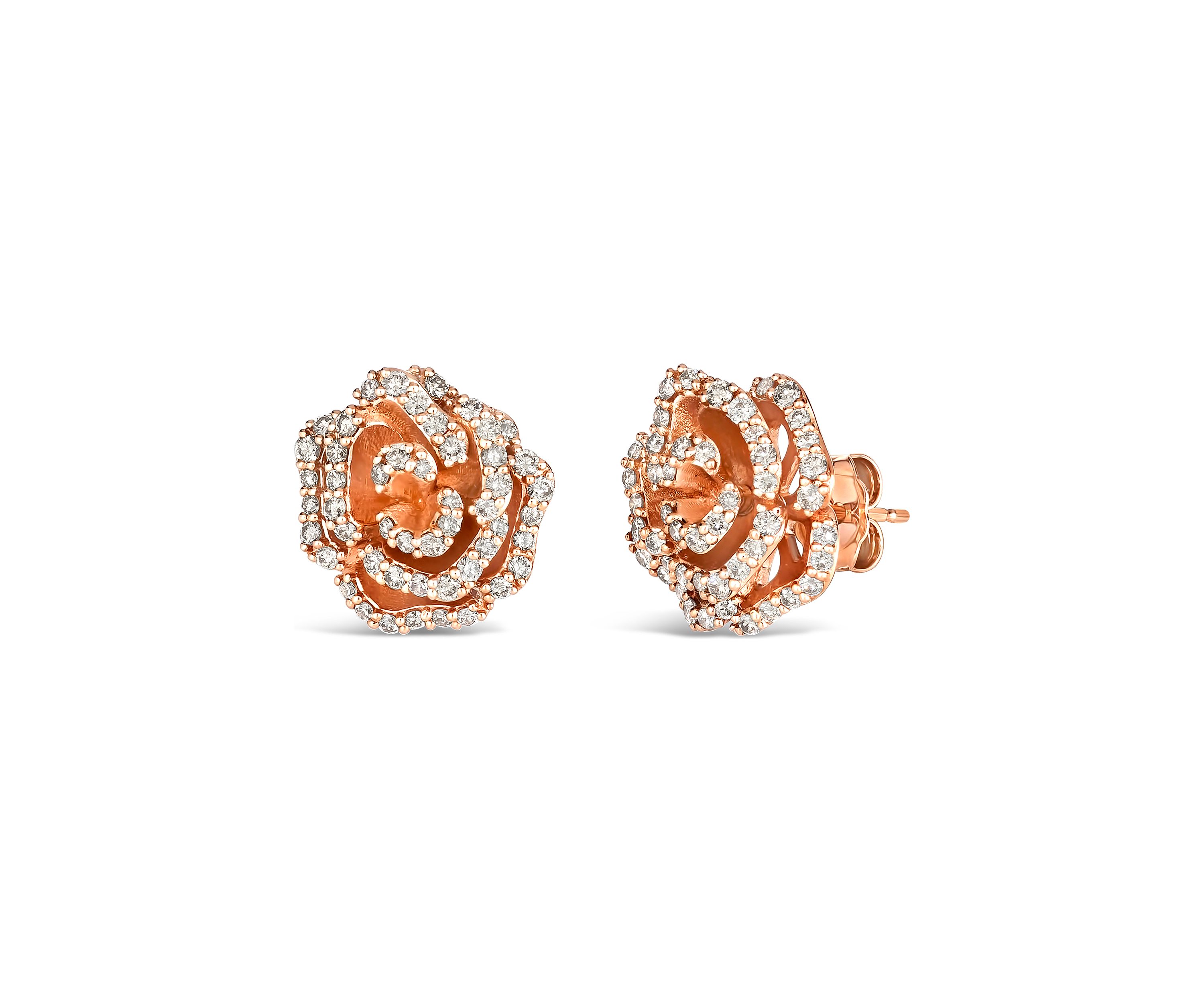 1 ct. t.w. Nude Diamonds™ Earrings in 14K Strawberry Gold®