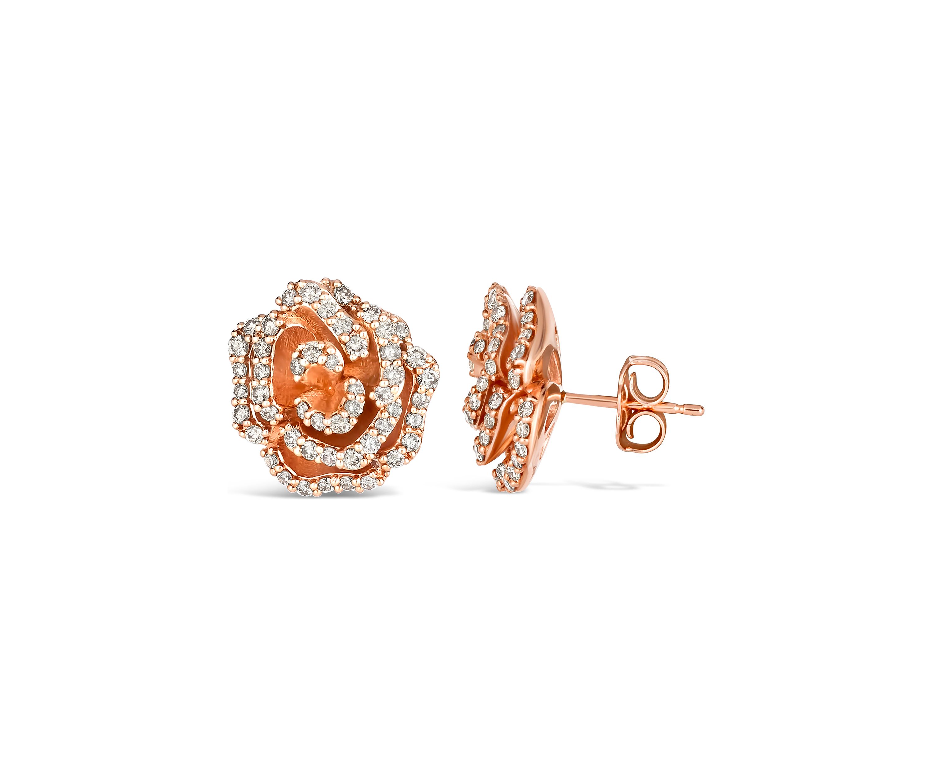 1 ct. t.w. Nude Diamonds™ Earrings in 14K Strawberry Gold®