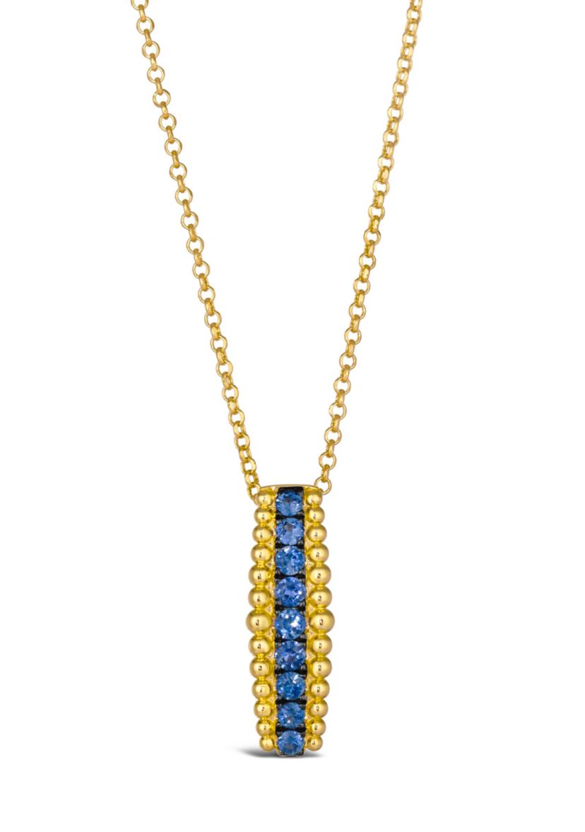 1/2 ct. t.w. Blueberry Sapphire™ Necklace in 14K Honey Gold™
