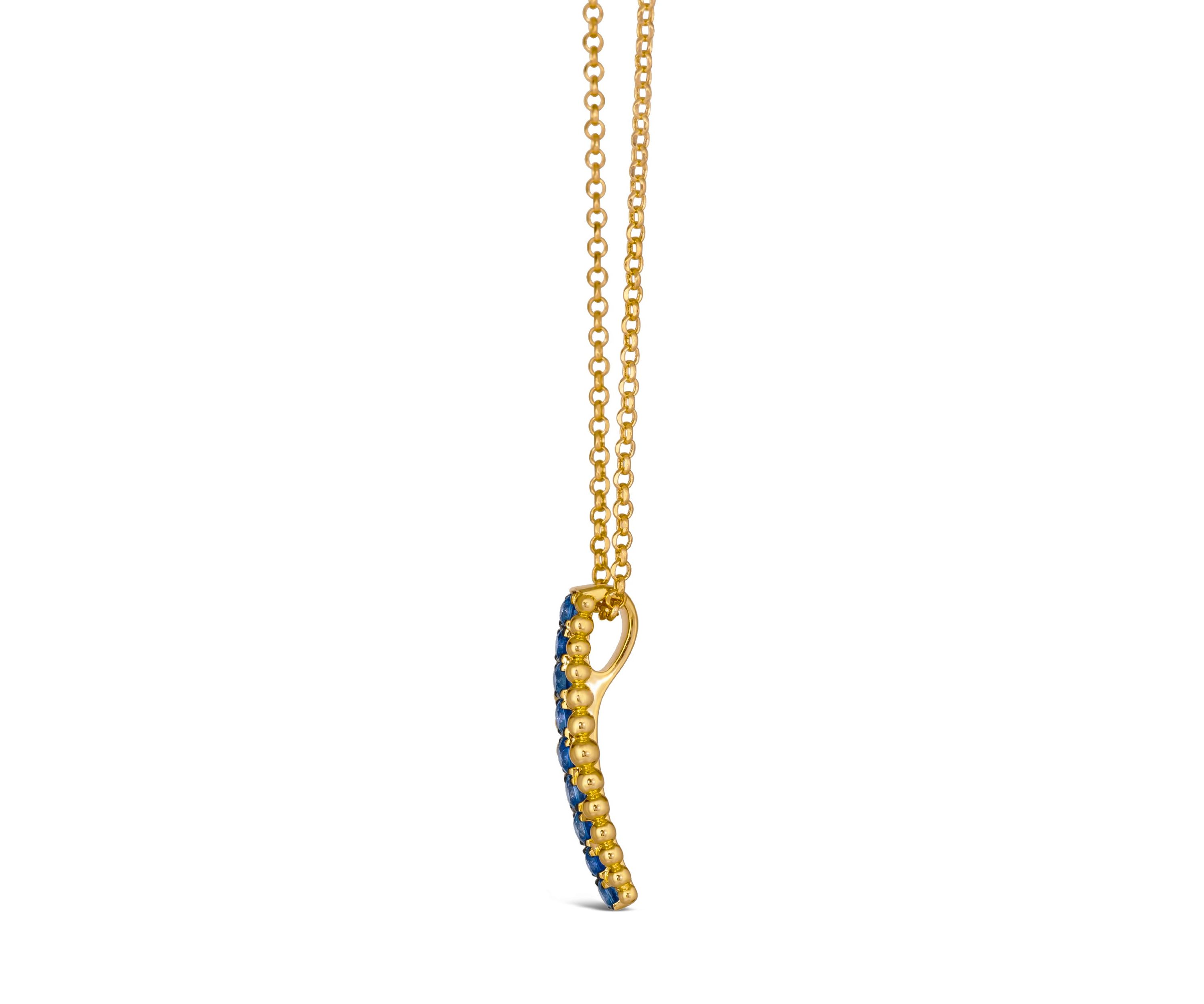 1/2 ct. t.w. Blueberry Sapphire™ Necklace in 14K Honey Gold™