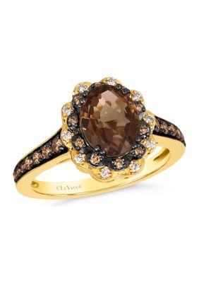  Ring featuring 1/3 ct. t.w. Chocolate Diamonds®, 1/15 ct. t.w. Nude Diamonds™ set in 14K Honey Gold™