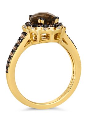  Ring featuring 1/3 ct. t.w. Chocolate Diamonds®, 1/15 ct. t.w. Nude Diamonds™ set in 14K Honey Gold™