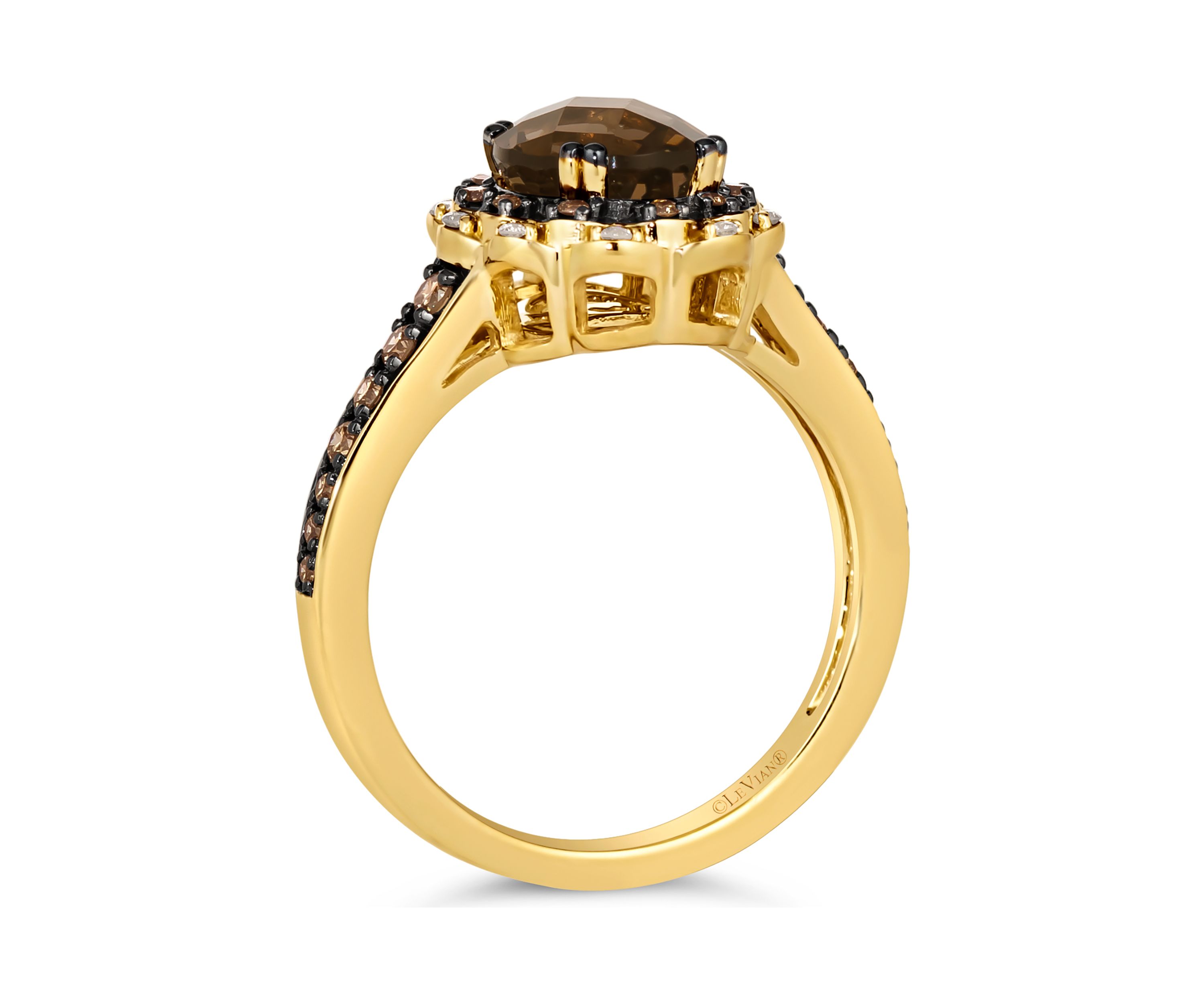  Ring featuring 1/3 ct. t.w. Chocolate Diamonds®, 1/15 ct. t.w. Nude Diamonds™ set in 14K Honey Gold™