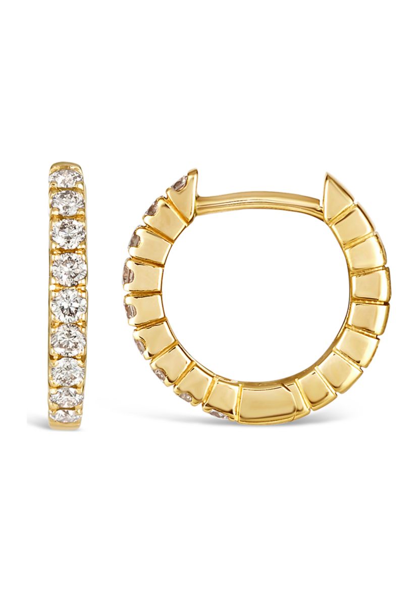 Earrings featuring 1/3 ct. t.w. Nude Diamonds™ set in 14K Honey Gold™