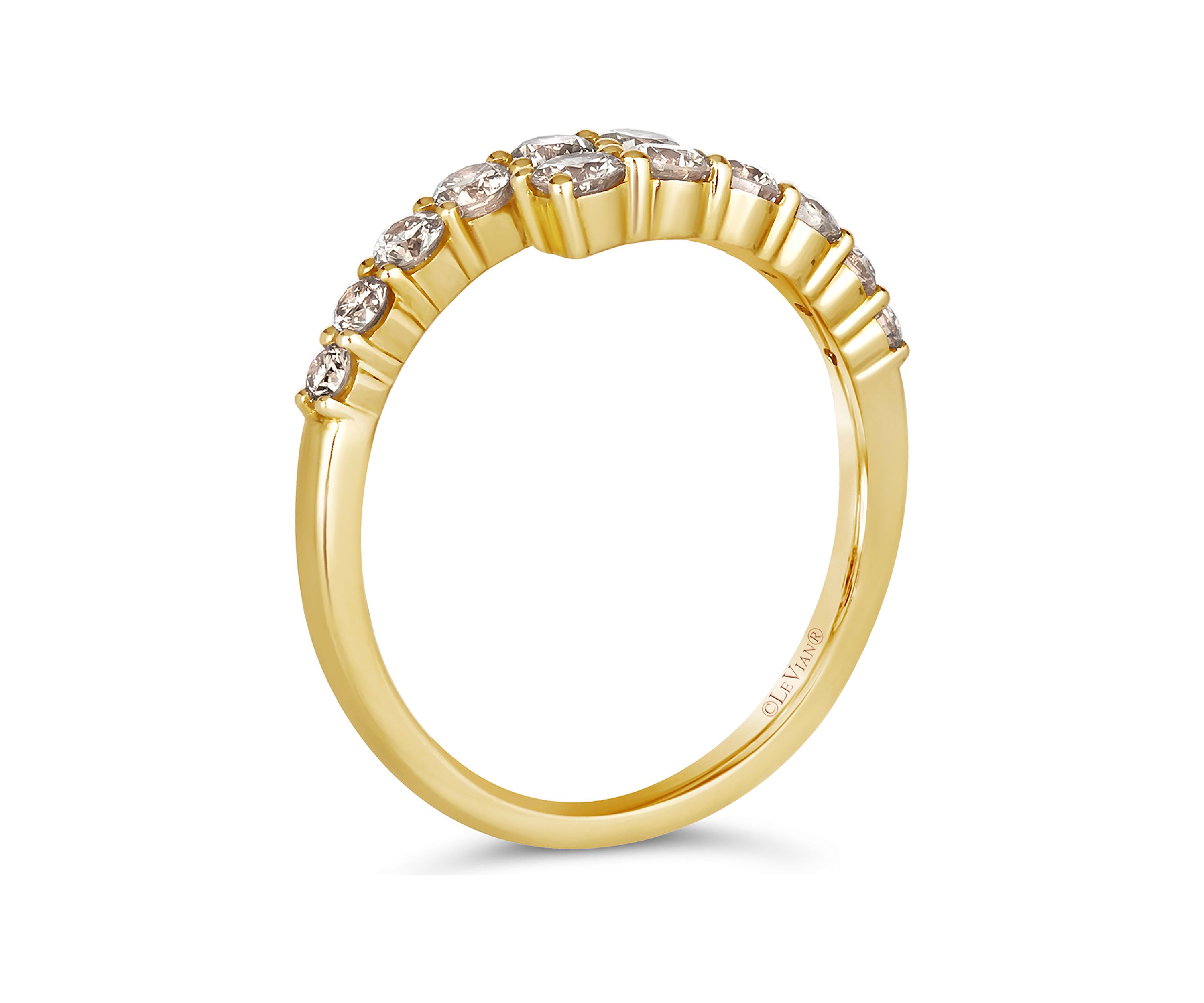  Ring featuring 3/4 ct. t.w. Nude Diamonds™ set in 14K Honey Gold™