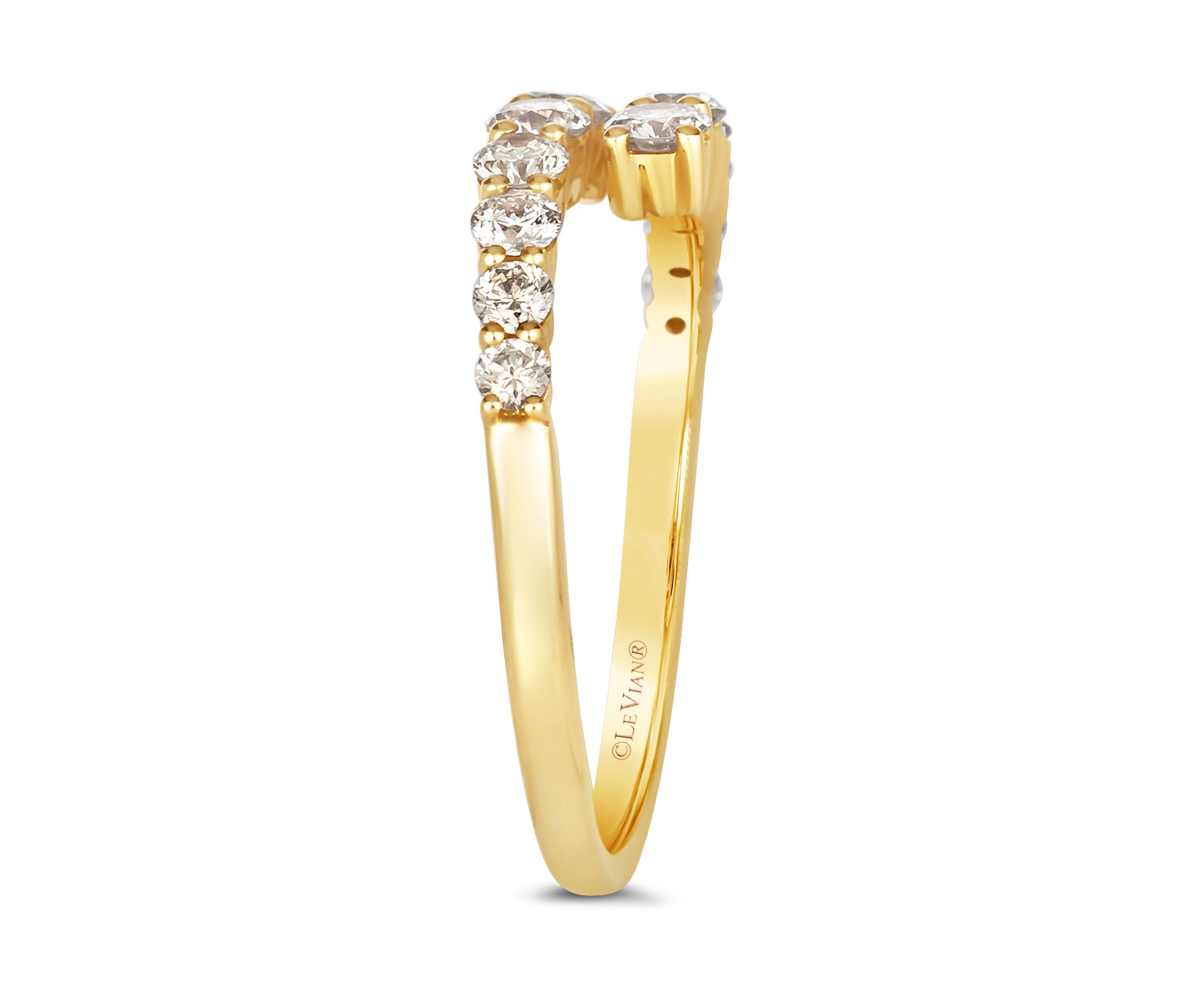  Ring featuring 3/4 ct. t.w. Nude Diamonds™ set in 14K Honey Gold™