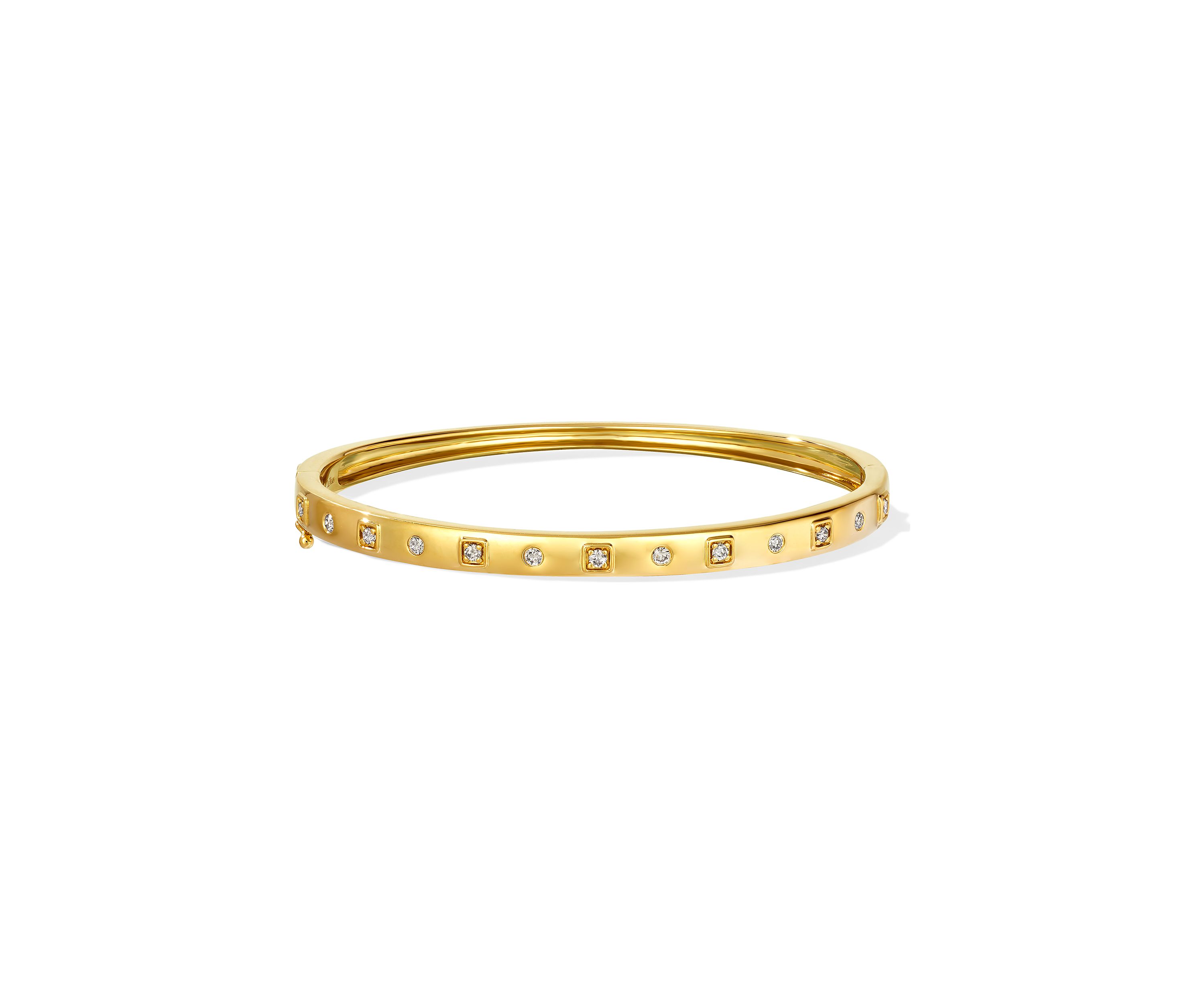 Bangle featuring 1/3 ct. t.w. Nude Diamonds™ set in 14K Honey Gold™
